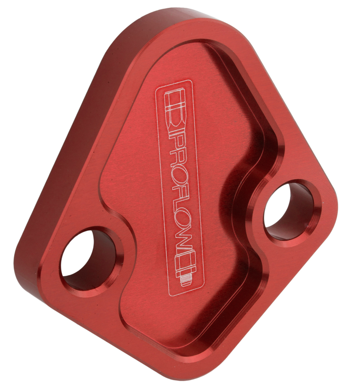Billet Fuel Pump Cover Chevrolet Big Block & Ford Windsor 302 351W Red