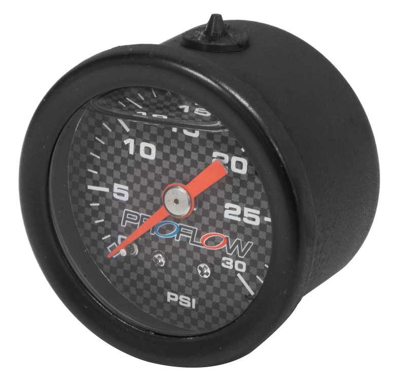 Fuel Pressure Gauge 0-30PSI Black Liquid Filled