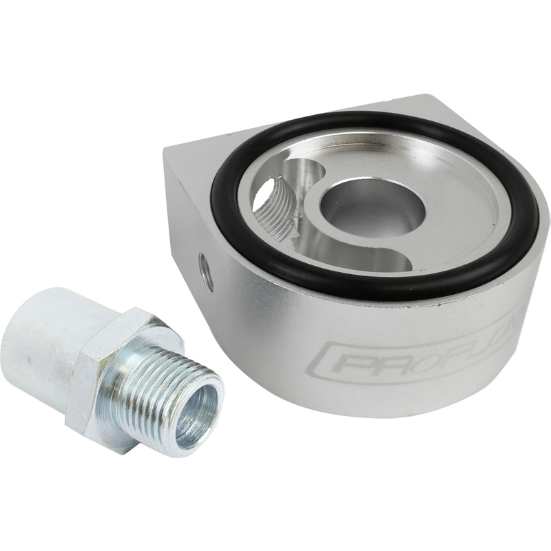 Oil Filter Adapter, Universal Sandwich Adapter, Billet Aluminium, Silver Anodised, AN10, 1/8"NPT Port 13/16",3/4",M18.M20