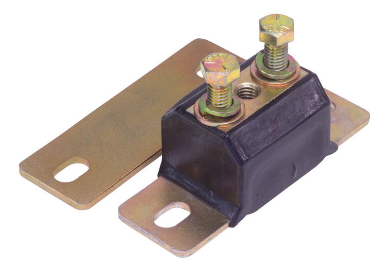 Transmission Mount, Bushing, Gold Iridited, Black Polyurethane, Chev GM