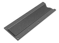 Engine Valley Cover, LS1 LS6, Cast Aluminum, Black, Finned, Chev Holden, Each