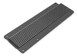 Engine Valley Cover, LS2 LS3, Cast Aluminum, Black, Finned, Chev Holden, Each
