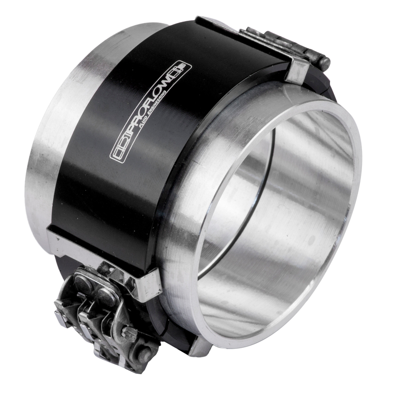 Clamshell Coupling Weld In 3.0" Black