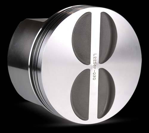 FPS FORGED Piston Set Chevy 350 Flat Top -2.5cc (+.060)