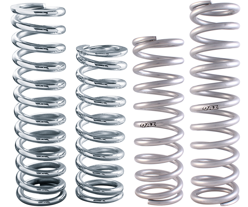 Coil-Over Spring, Silver Powdercoated, 1.875 in. Inside Diameter, 10 in. Length, 150 lbs./in. Spring Rate, Each