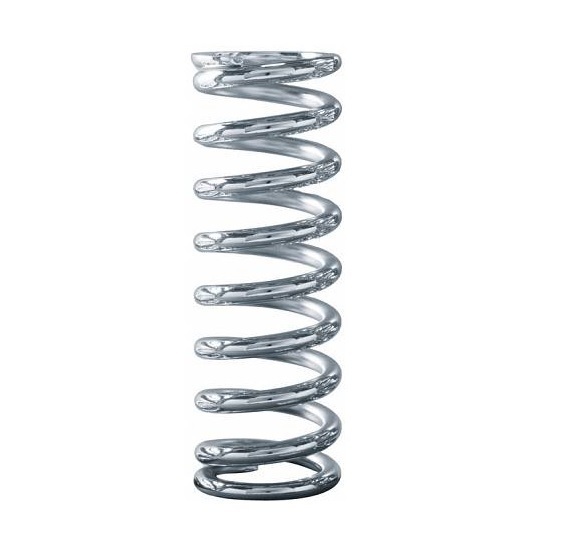 SPRING CHROME SILICON 2-1/2 ID 8-225 LBS CHROME PLATED