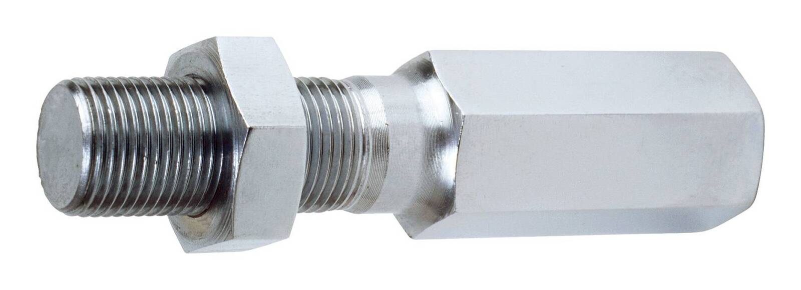 LINKAGE ADJUSTER STEEL 3/8-24M-LH 3/8-24, F-RH 3/8-24, CLEAR ZINC