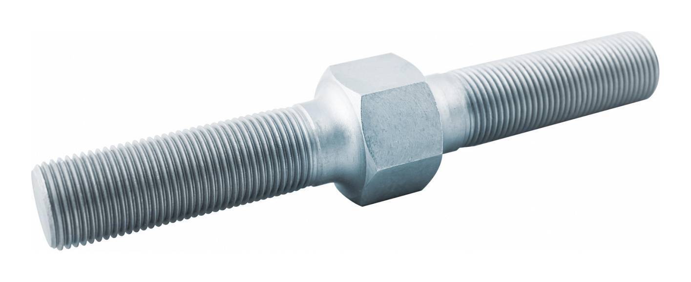 Double Linkage Adjuster, Male to Male, 1-12 8.00in. OAL, Steel, Zinc Plated, Each