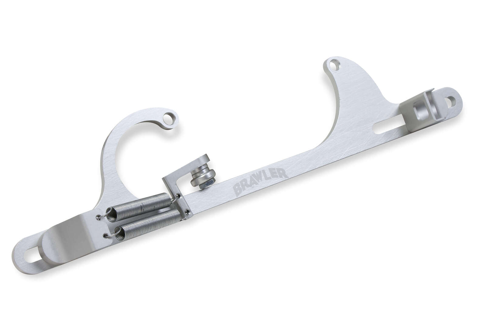Billet Aluminum Throttle Cable Bracket, Silver, 4150/4160 for GM cable