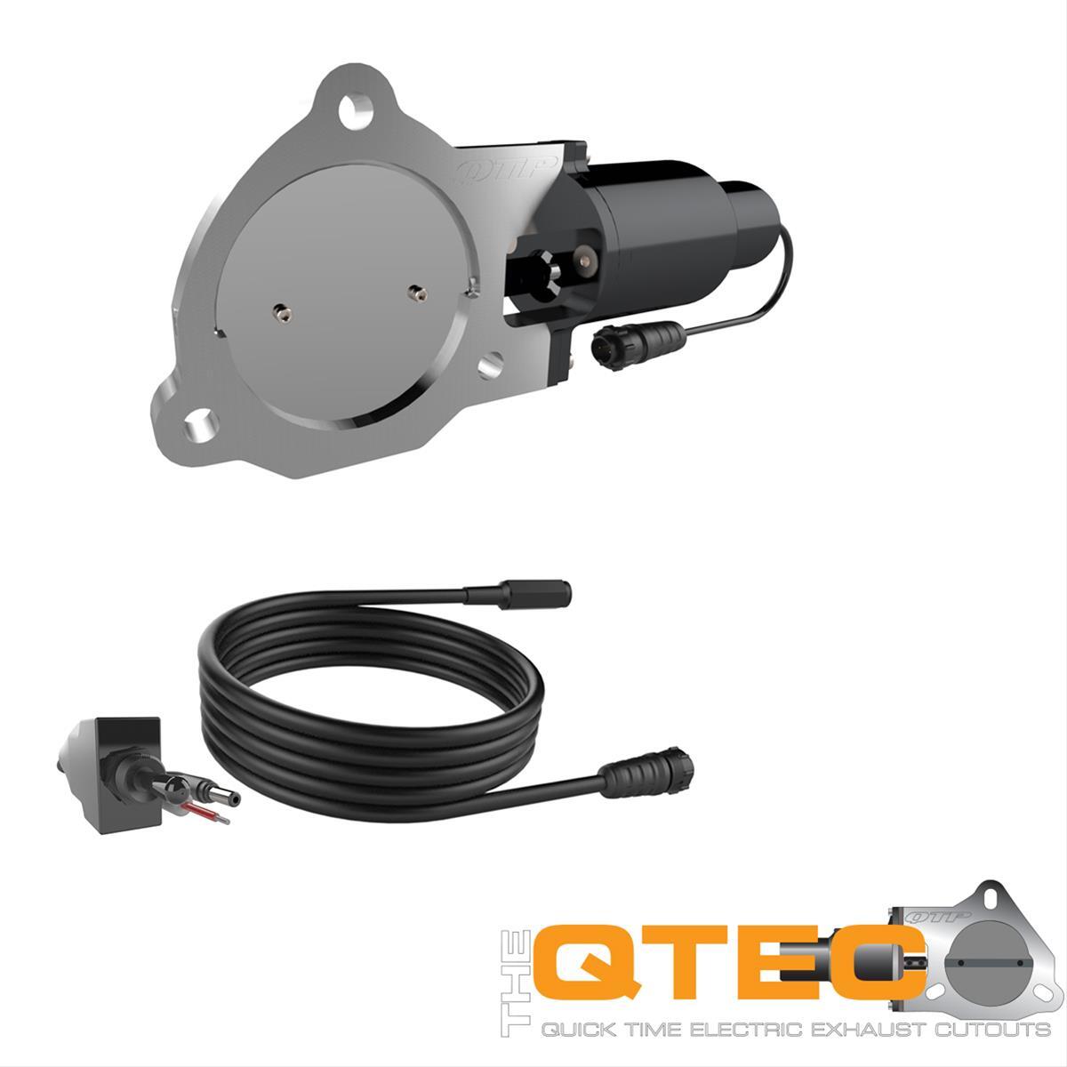 Exhaust Cutout, Electric, Aluminum, Bolt-On, 3.5 in. Diameter, Each