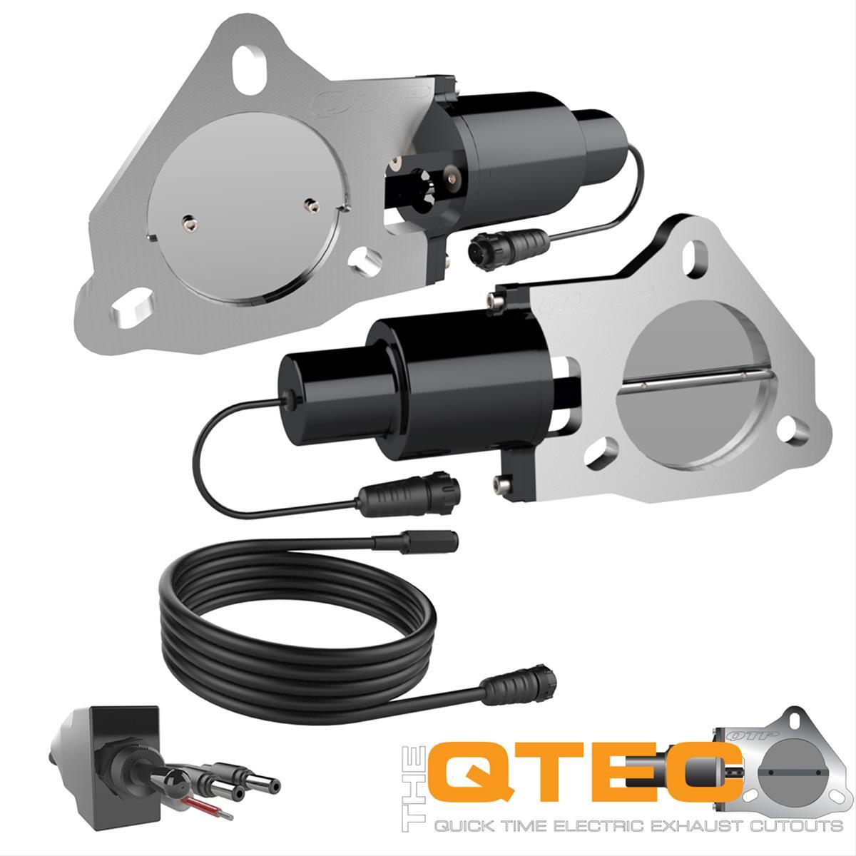 Exhaust Cutouts, Electric, Aluminum, Bolt-On, 3 in. Diameter, Pair