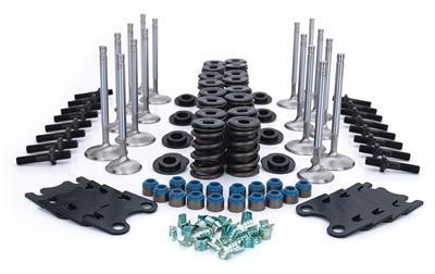 Cylinder Head Components, Valves, Springs, Retainers, Locks, Studs, Guideplates, 1.390, 2.02/1.60, Kit