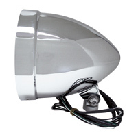 5-3/4 Mini Magnum Chrome Headlight with built in turn signals