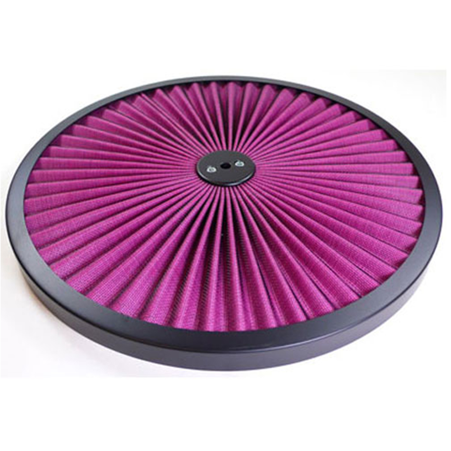 14" "SUPER-FLOW" AIR CLEANER TOP BLACK/RED MESH