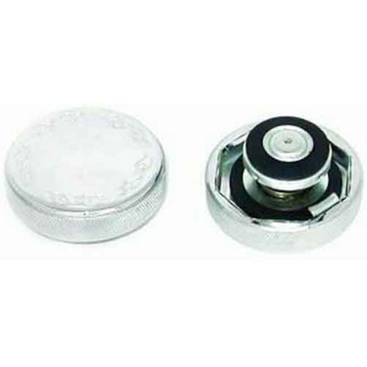 ALUMINUM RADIATOR CAP W/ FLAMES -CHROME