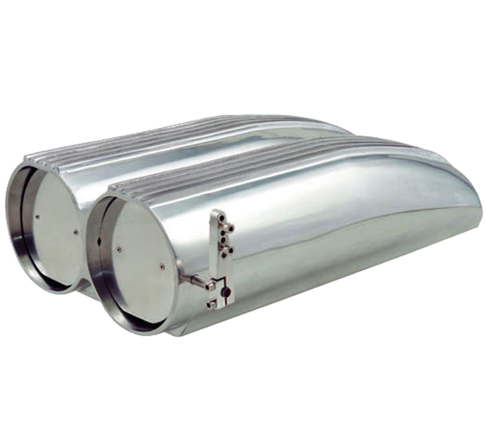 POLISHED ALUM "FINNED" SHOT GUN STYLE SCOOP