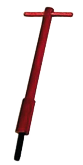 ALUMINUM T-BAR WING NUT 4-3/4" WITH 1/4-20- RED