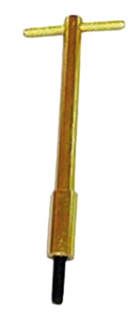 ALUMINUM T-BAR WING NUT 4-3/4" WITH 1/4-20- GOLD
