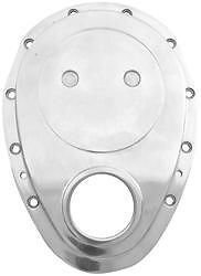 TIMING CHAIN COVER SB CHEVY - POL ALUM
