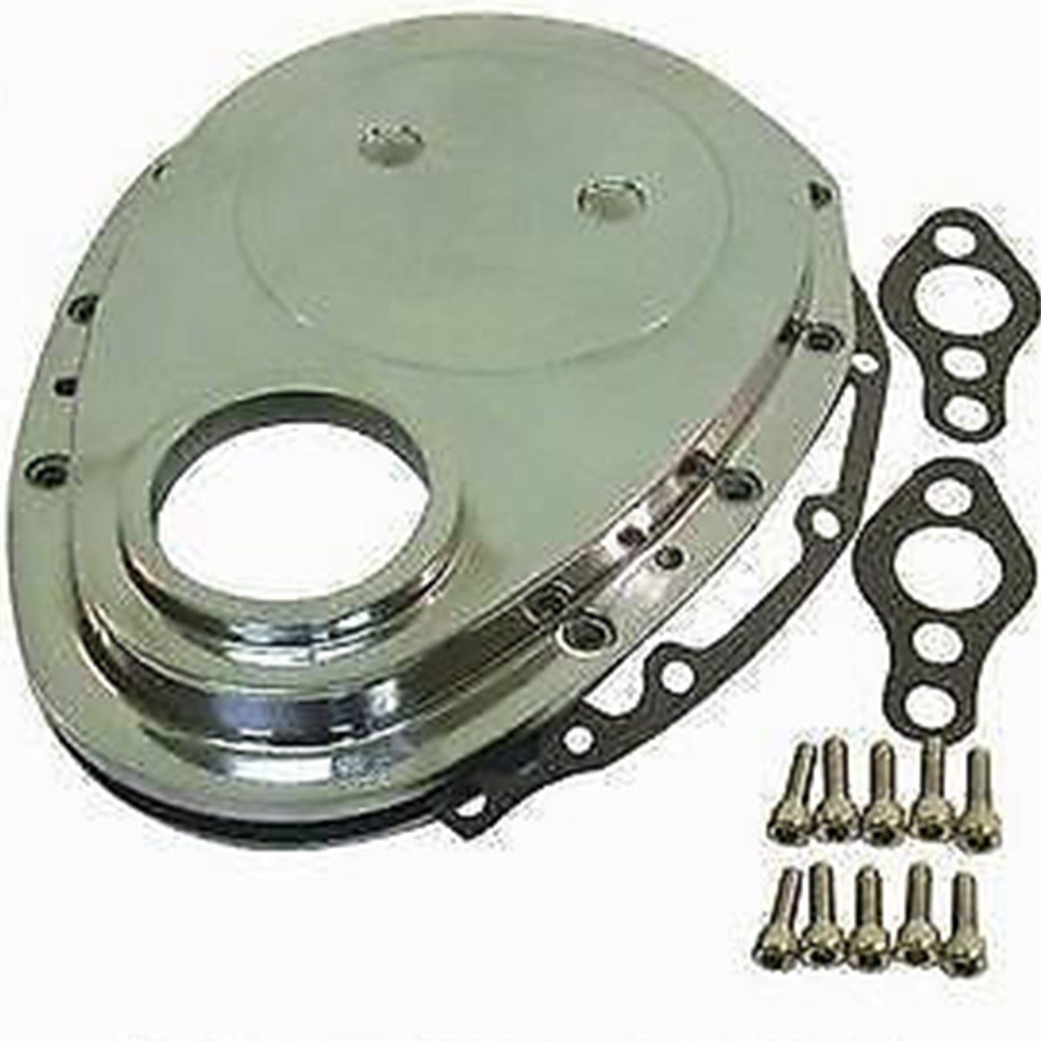 CHRM ALUM SB CHEVY TIMING COVER EA