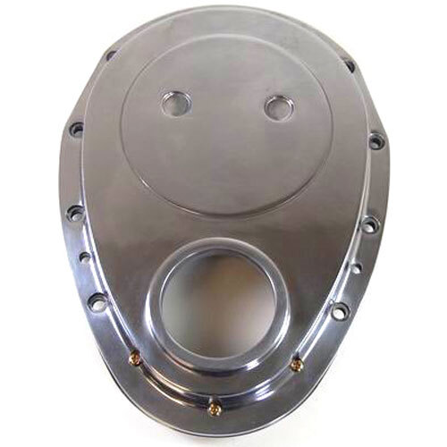 2-PC ALUMINUM SB CHEVY V8 TIMING CHAIN COVER