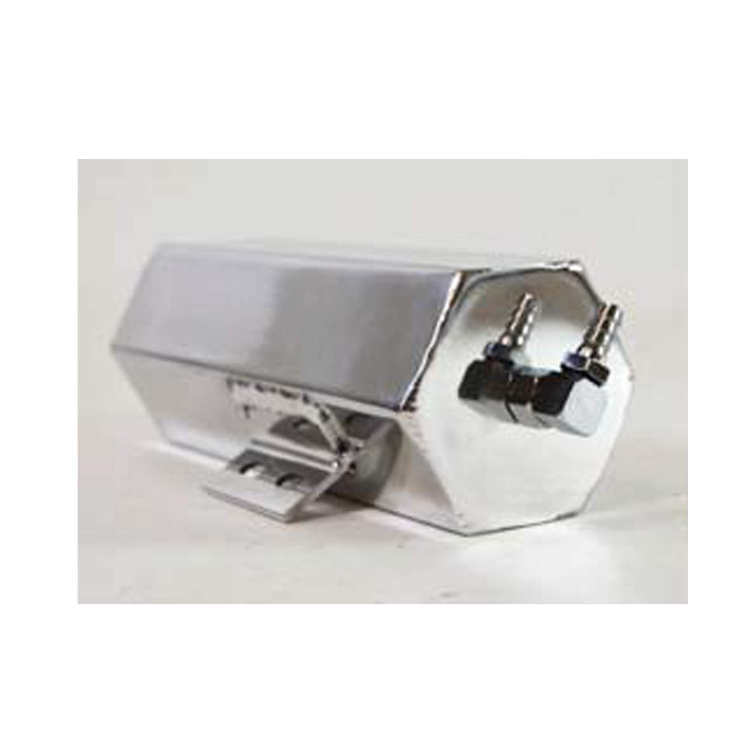 ALUM 3X5 OVERFLOW TANK W/BRACKET -POLISHED