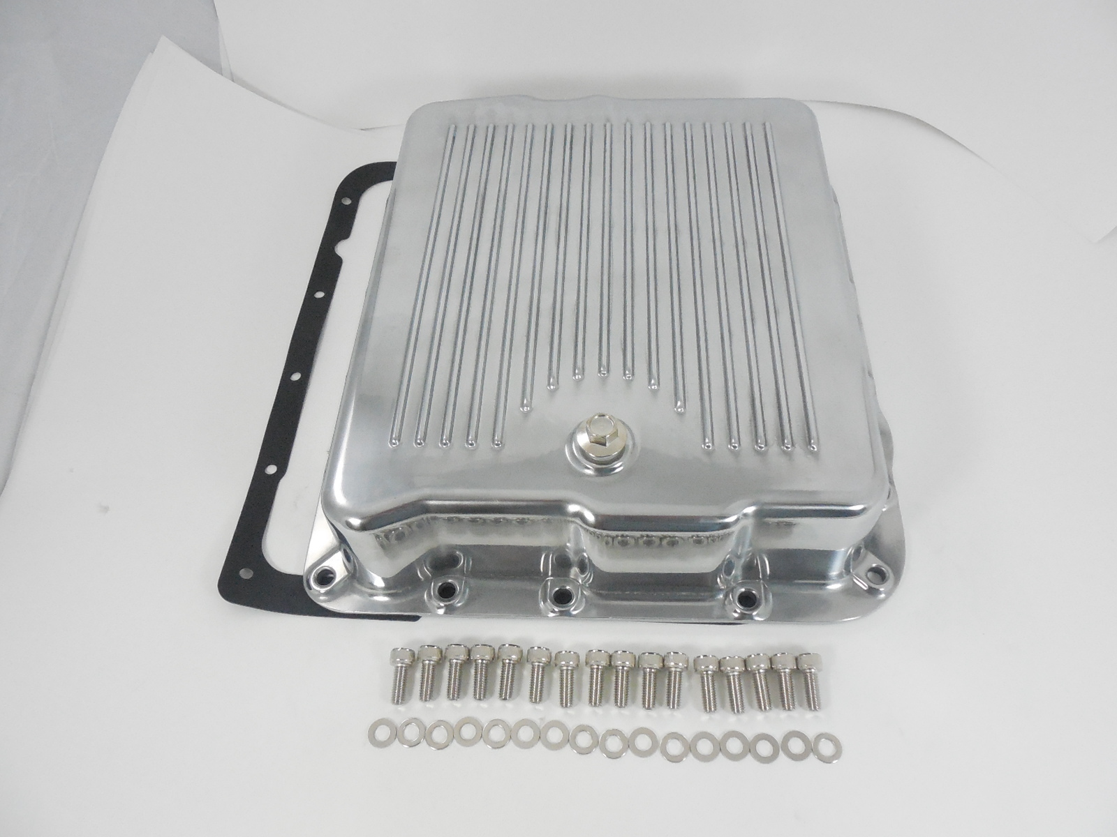 ALUM TRANS PAN GM 700R4-EXTRA CAPACITY-POL