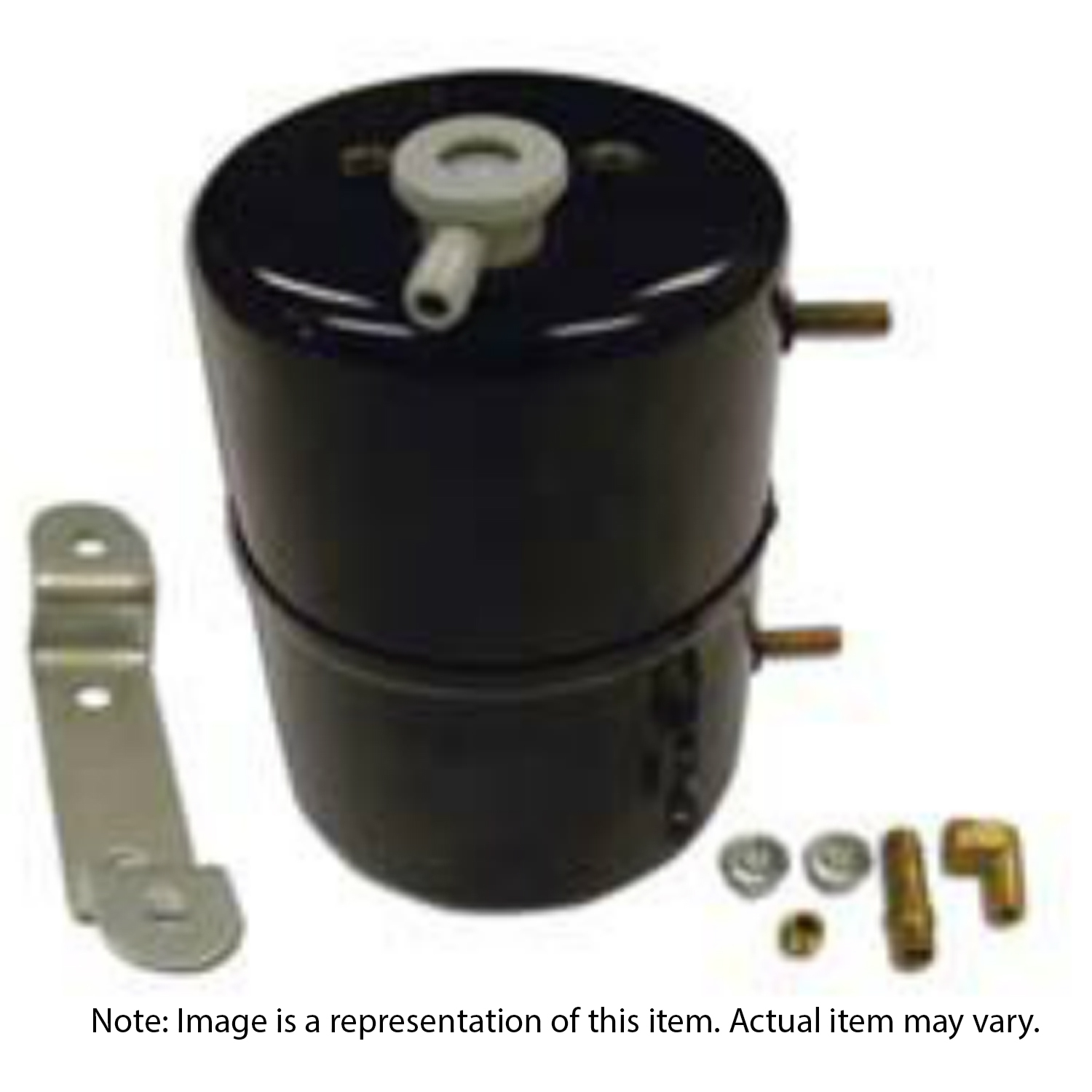 ALUMINUM VACUUM RESERVOIR TANK - BLACK ANODIZED