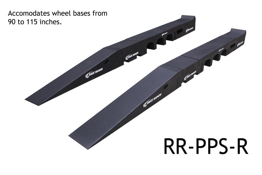 Ramps Portable Pit Stop Composite Foam Black 10 Degree Incline 221 in. Length 6000 lbs. Capacity Kit