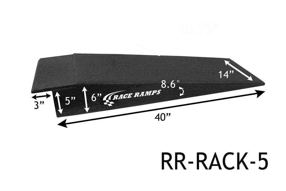 Ramps Composite Foam Black 40 in. Length 3000 lbs. Capacity for 4-post Lift with Removable Ramps Pair