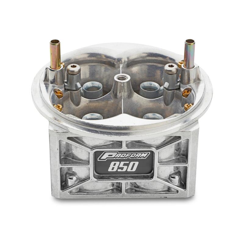 Proform Carburetor Main Body 850 CFM Gas Features Hi Performance Down Leg Boosters Natural Finish