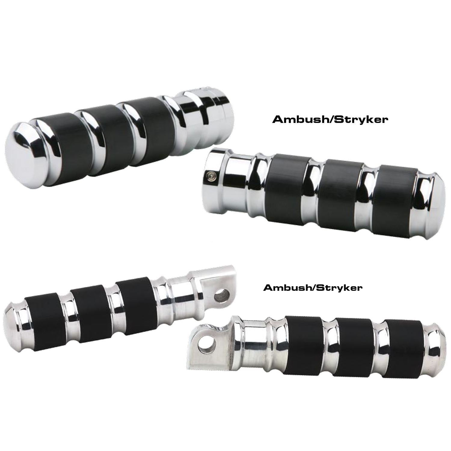 Ambush/Stryker Rear Peg Set - chrome