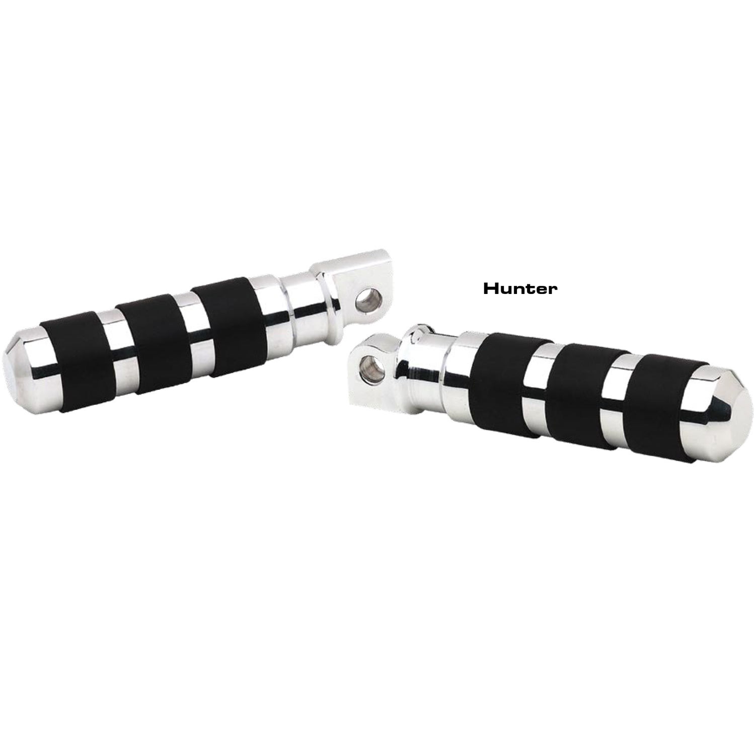 Hunter Rear Peg Set with Rear Clivis - chrome