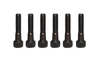 Rocker Arm Bolt, Shaft Mount, 5/16-18x1.25, High Performance, Hardened Steel, 4140, Black Oxide, Set of 6