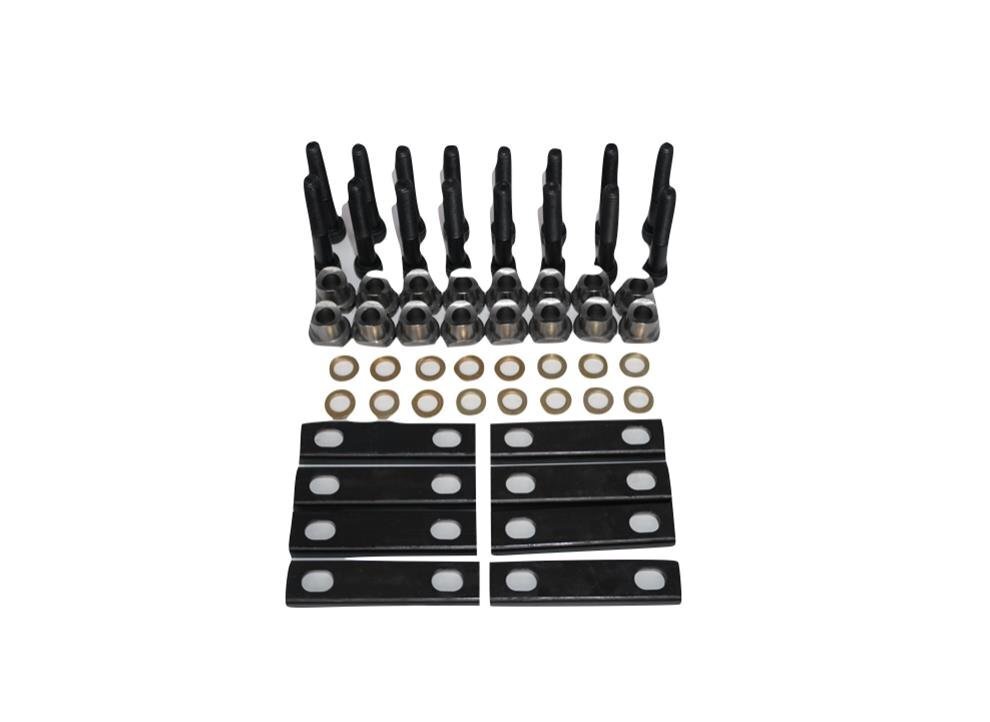 Hardware Kit for LS RockerArms-16 Pedestals, 8 U-Channels, 16 Washers & 16 8mm Bolts