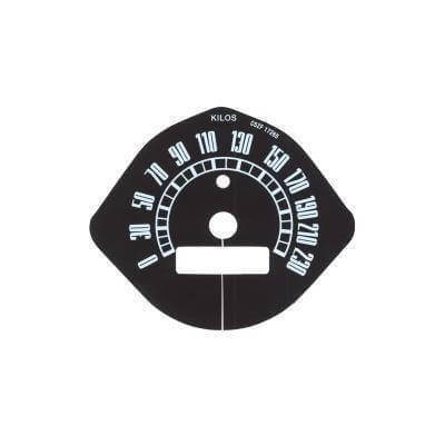 Scott Drake Classic Gauge Face Overlay Speedometer Overlay 140 Mph To 230 Km 1965 1966 For Ford Mustang Each