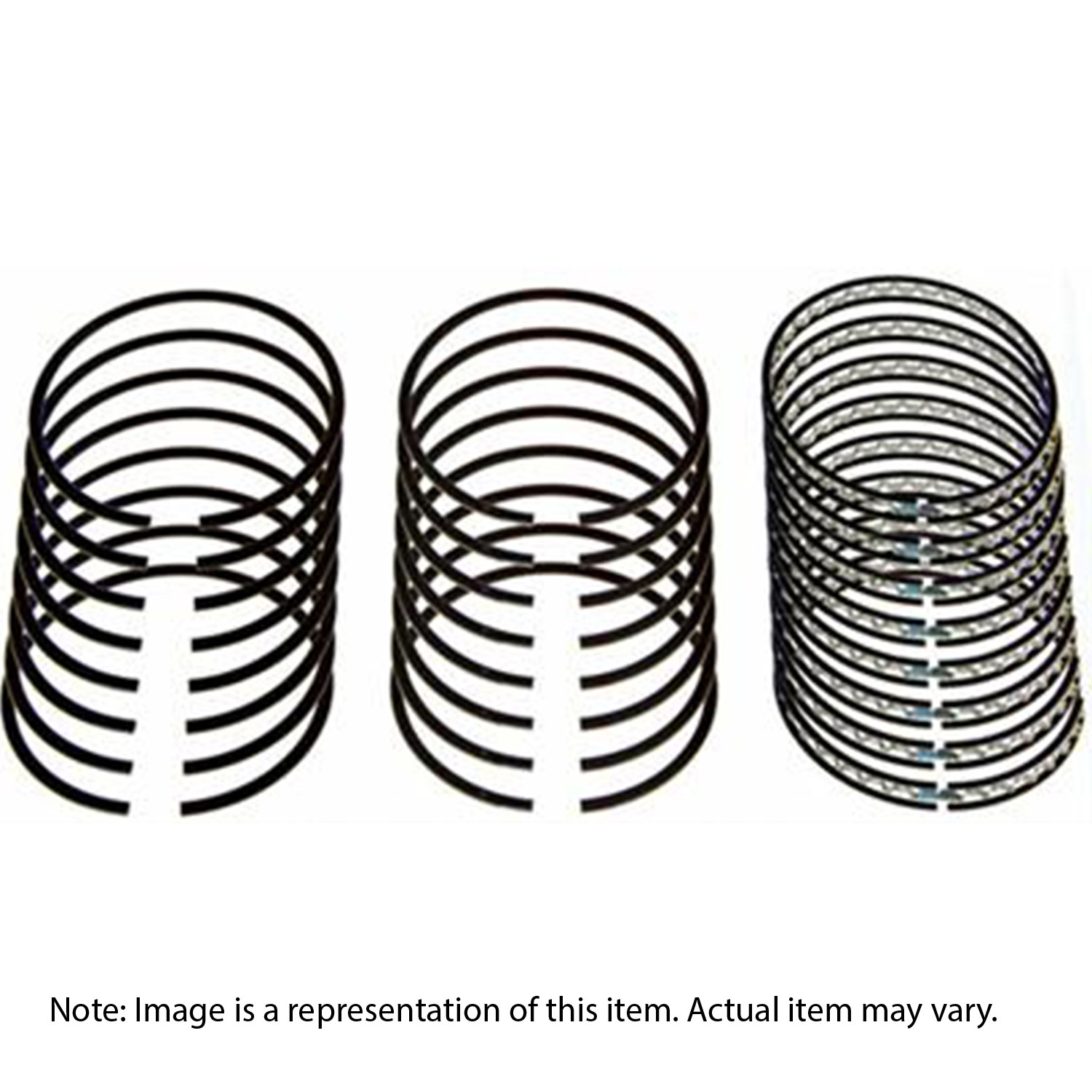 Piston Rings, Cast Iron, 4.280 in. Bore, 5/64 in., 5/64 in., 3/16 in. Thickness, 8-Cylinder, Set