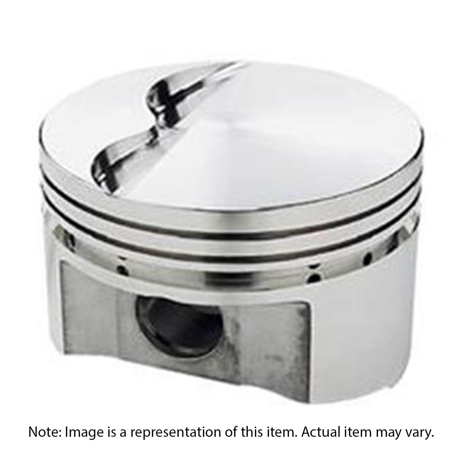 Piston, Forged, Flat, 4.350 in. Bore, 3.750' Stroke, 2.062' CH,1/16 in., 1/16 in., 3/16 in. Ring Grooves, BB Chrysler, Set of 8