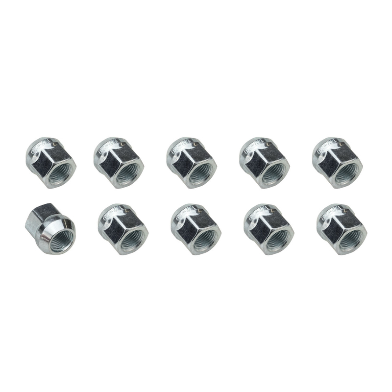 Excalibur 7/16-20 Bulge Acorn Lug Nuts – Chrome, 3/4" Hex, 60° Conical Seat – Set Of 24