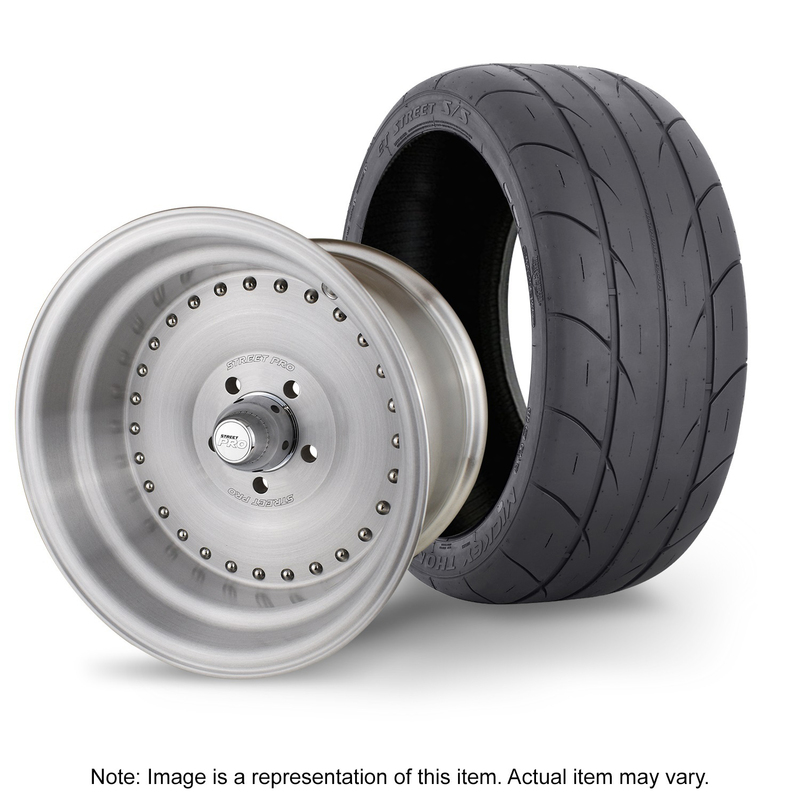 Auto Drag Wheel & Tyre Package Mickey SS Radial up to 245 15x7' Ford 5 x 4.5' Bolt Circle (-12)3.5' Back Space