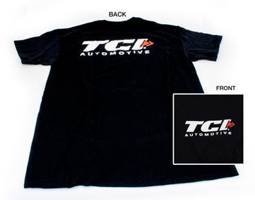 T-Shirt, Black, TCI Logo, Men's Extra Large, Each