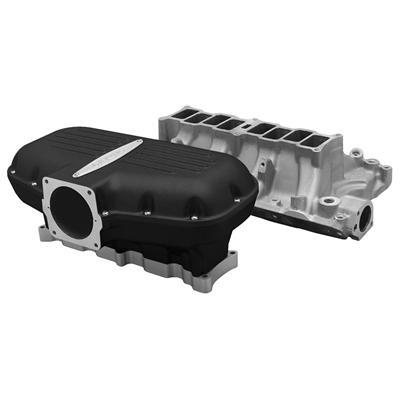 EFI Intake Manifold Kit, Box-R-Series, Upper and Lower Included, Black, Aluminum, Ford 351 Windsor, Each