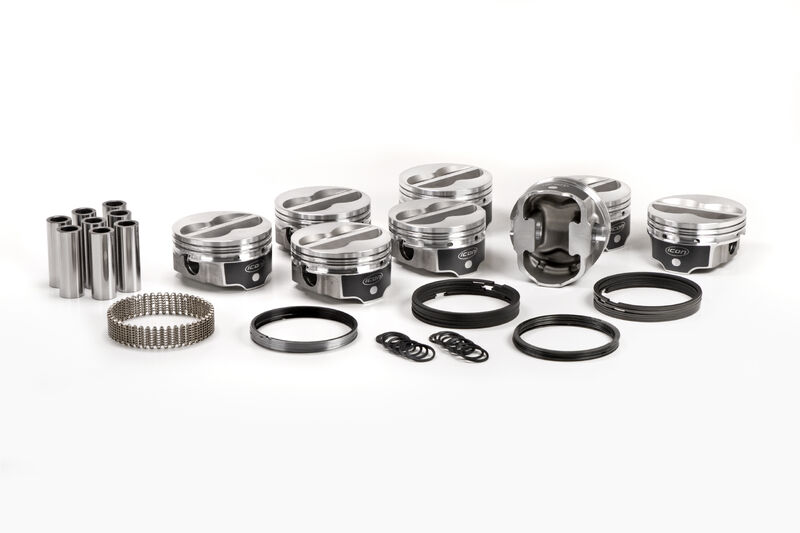 ICON FHR Piston - Chevrolet 350 6.00 Rod 10cc Flat Top 4V Includes Ring Set