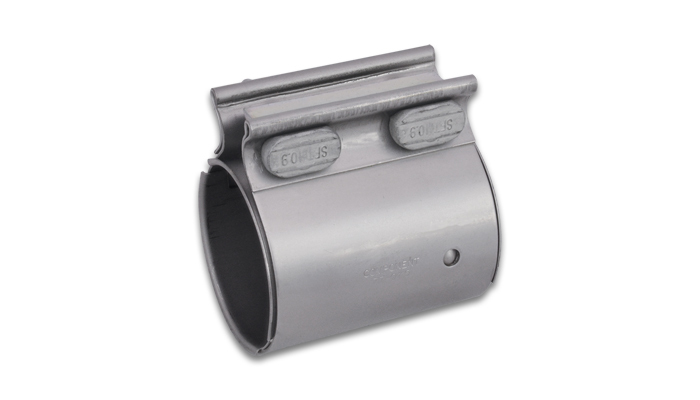 Exhaust Clamp, Torca TC Series Heavy Duty Butt Joint Clamp, 2.50 in. diameter, 3.45 in. band width, 409 Stainless Steel, each