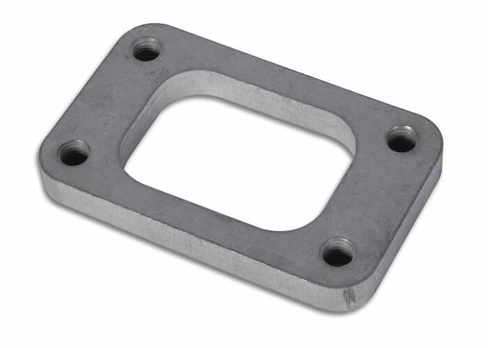 Turbocharger INLET Flange, 4-Bolt, fits all Garrett T3 Undivided Turbine Inlets and Borg Warner EFR 7064 / 7670 B-Type Turbine Inlets, 304 Stainless S