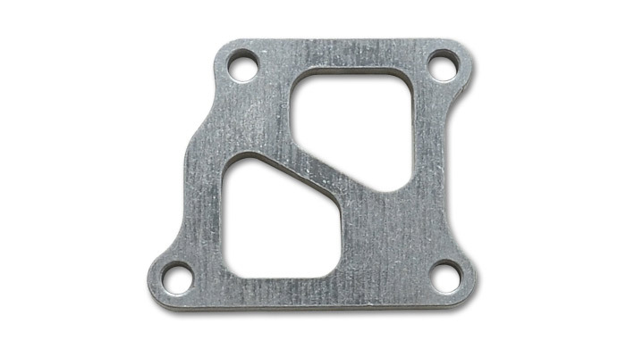 Turbocharger INLET Flange, 4-Bolt, fits Mitsubishi Evo7, Evo8, Evo 9 OEM Divided Turbine Inlet, Steel, each