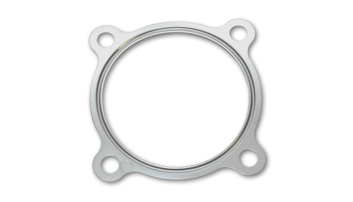 Turbo Flange Gasket, Turbine OUTLET, fits Garrett GT30/GT35 and all T3 with 4 Bolt Turbine Outlet, 3.00 in diameter Outlet, Stainless Steel, each