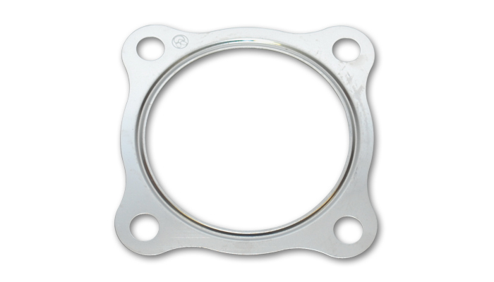 Turbo Flange Gasket, Turbine OUTLET, fits all T3 4 Bolt Turbine Outlets without Internal Wastegate, 2.50 in diameter Outlet, Stainless Steel, Natural,