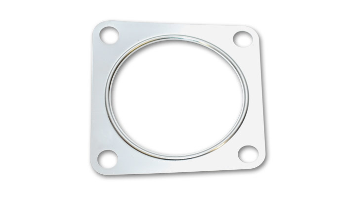 Turbo Flange Gasket, Turbine OUTLET, 4-Bolt, fits K03/K04 OE Turbo on VW Golf, Jetta, Beetle 1.8T FWD only, Stainless Steel, each