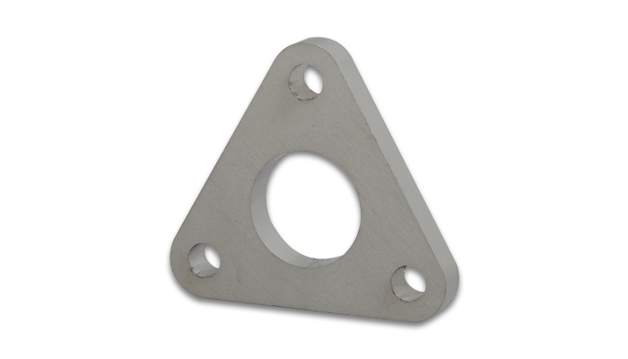 Turbocharger INLET Flange, 3-Bolt, fits Garrett GT1241, 304 Stainless Steel, Natural, each
